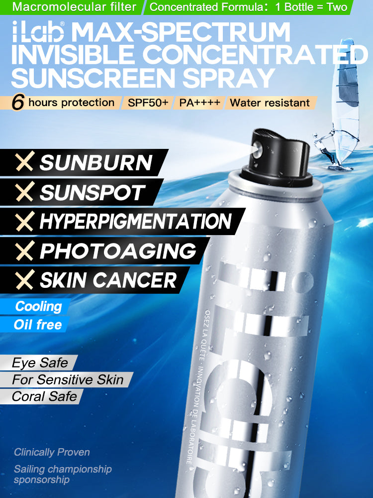 iLab Max-Spectrum Sunscreen Spray SPF50+ PA+++ 120ML/80ML