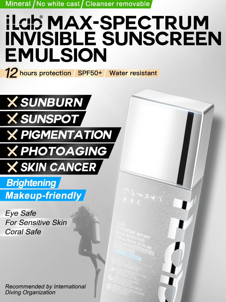 iLab Max-Spectrum Invisible Sunscreen Emulsion SPF50+ PA++++ 35g