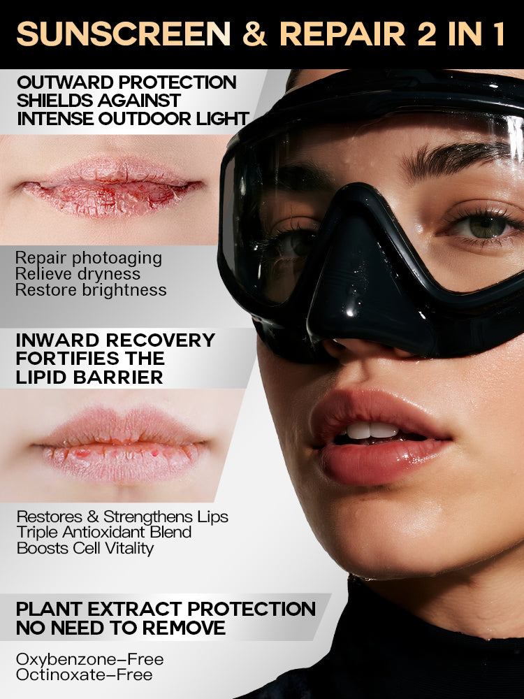 iLab Max-Spectrum Invisible Sunscreen & Repair 2 In 1 Lip Balm 2.8g