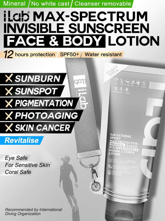 iLab Max-Sectrum Invisible Mineral Sunscreen Face & Body Lotion