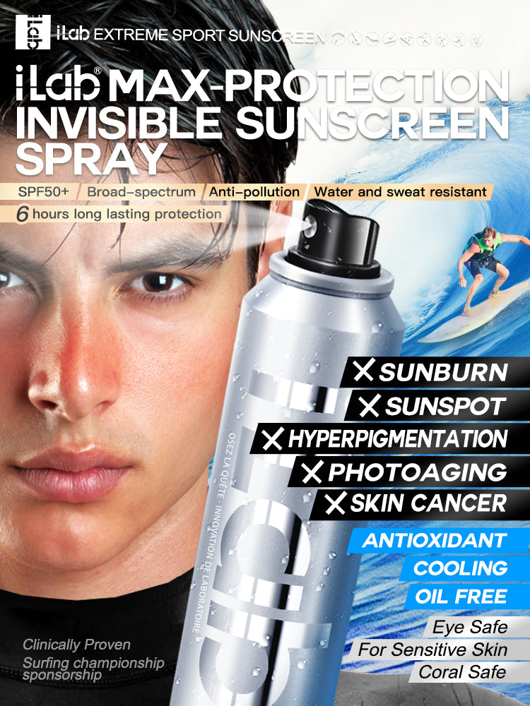 iLab Extreme Sports invisible Sunscreen Essential Spray SPF50+ PA+++ 1