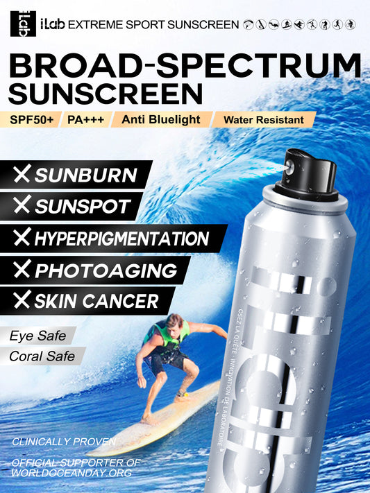iLab Extreme Sports invisible Sunscreen Essential Spray SPF50+ PA+++ 120ml