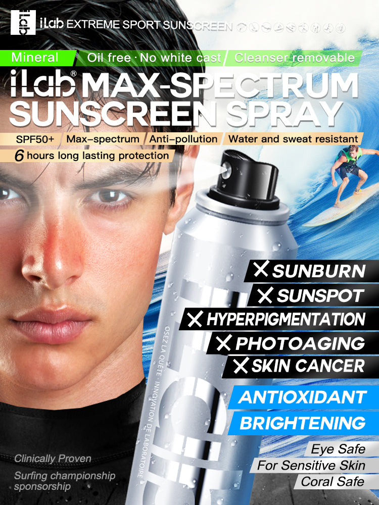 iLab Max-Spectrum Sunscreen Spray SPF50+ PA+++ 120ML/80ML