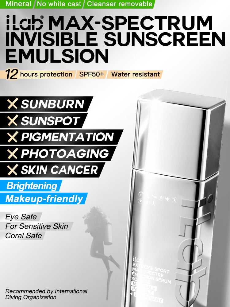 iLab Max-Spectrum Invisible Sunscreen Emulsion SPF50+ PA++++ 35g