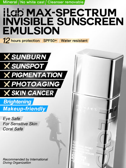 iLab Max-Spectrum Invisible Sunscreen Emulsion SPF50+ PA++++ 35g