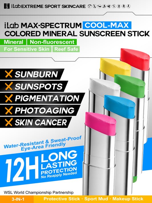iLab Max-Spectrum Colored Sunscreen Stick