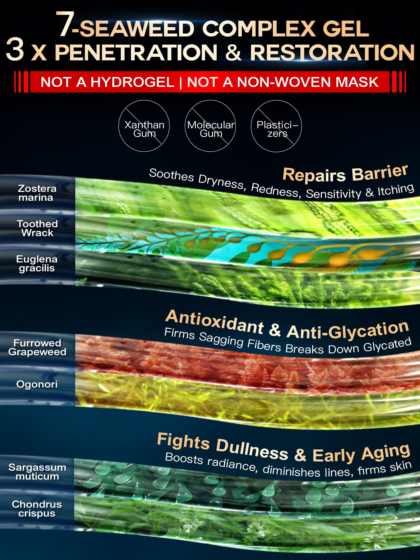 iLab SOS Repair 60-Mins Algae Gel Serum Mask