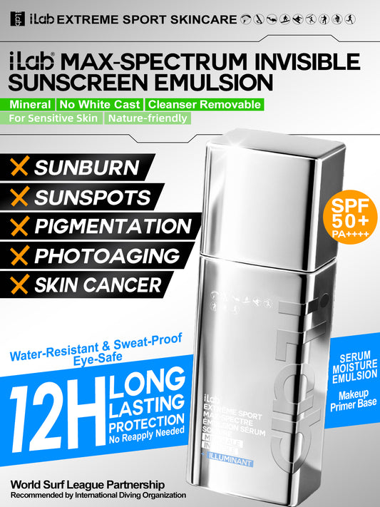 iLab Max-Spectrum Invisible Sunscreen Emulsion SPF50+ PA++++ 40g