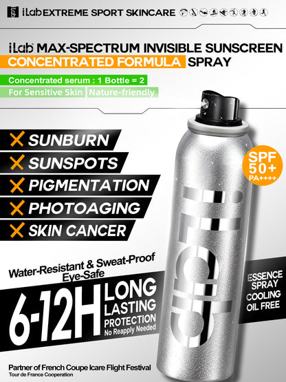 iLab Extreme Sports invisible Sunscreen Essential Spray SPF50+ PA+++ 80ml