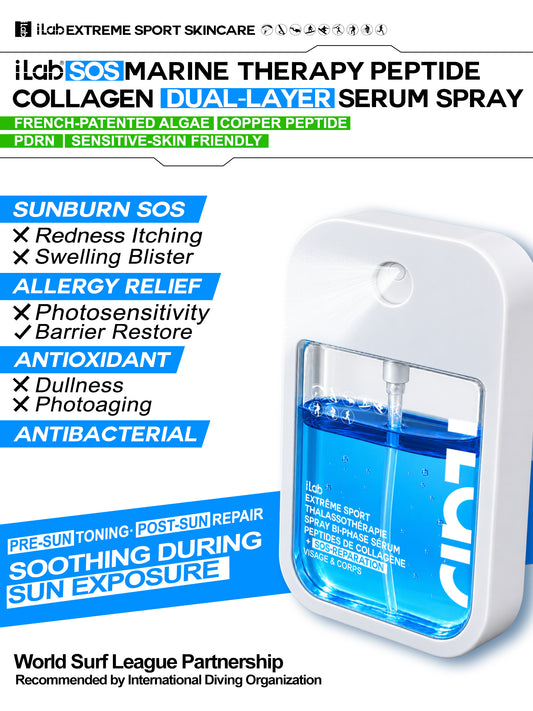 iLab Extreme Sport Marine Therapy Peptides and Collagen Dual-Layer Serum Spray SOS-Repair