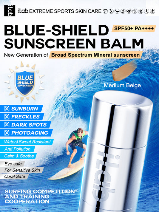 iLab Extreme Sports Tinted Mineral Sunscreen Essential Balm+Medium Beige SPF50+ PA++++ 30g